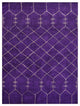 HAND KNOTTED LOOM SILK ECO-FRIENDLY AREA RUG-6'x9',Rectangle,Purple,Contemporary