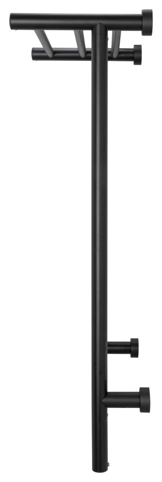 8 Bars Summit Towel Warmer, Dual Connection, Black