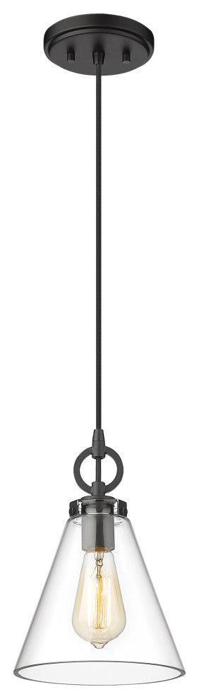 Zlite 3034P8-MB 1-Light Pendant, Clear