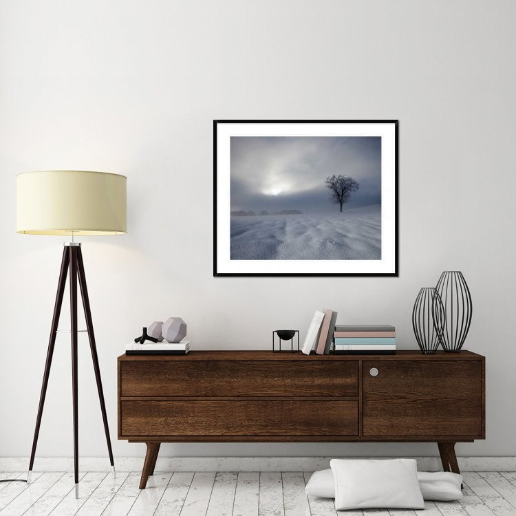 "Winter Impression" Framed Digital Print by Franz Schumacher, 44x37"