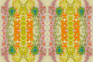 "Snapdragons Textile" Painting Print on Wrapped Canvas