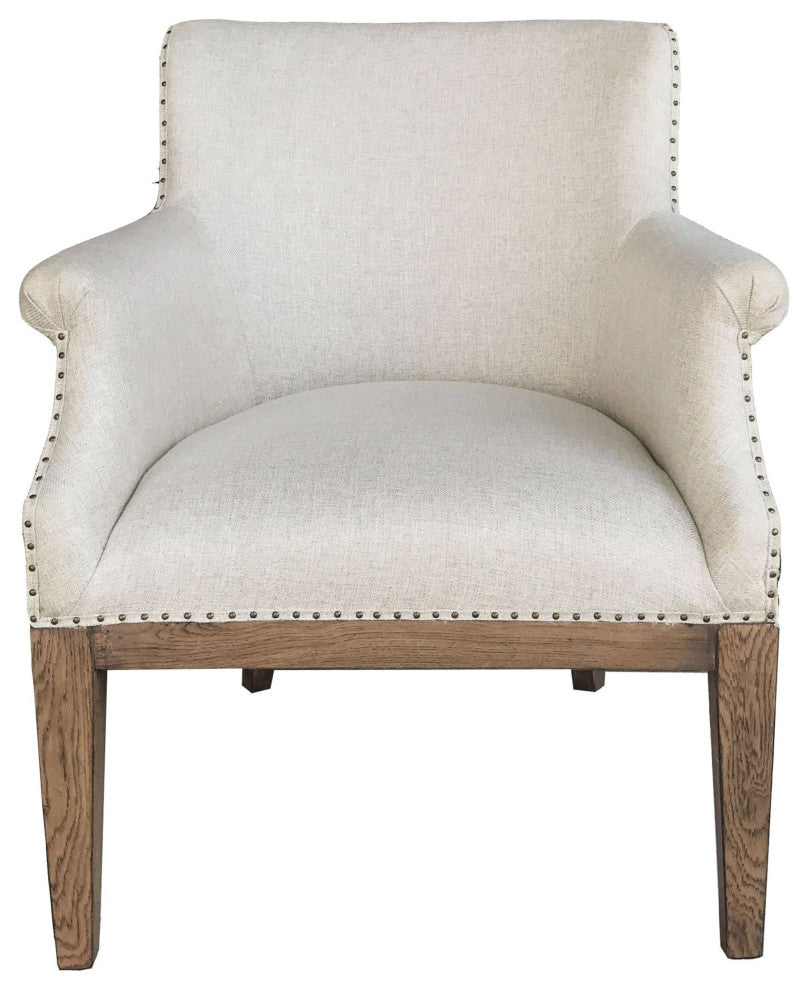 Raleigh Accent Chair, Off-White
