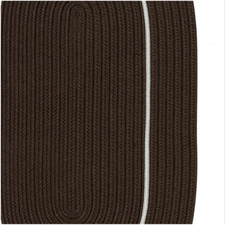 Colonial Mills Rug Lifestyle Accent Border Brown Ash Oval