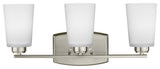Franport 3-Light Wall/Bath, Brushed Nickel