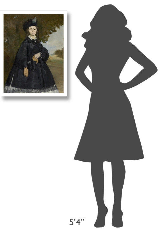 "Portrait of Madame Brunet" Digital Paper Print by Edouard Manet, 20"x26"