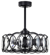 Dakanda 23.6 in. 6-Light Indoor Matte Black Finish Ceiling Fan
