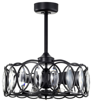 Dakanda 23.6 in. 6-Light Indoor Matte Black Finish Ceiling Fan