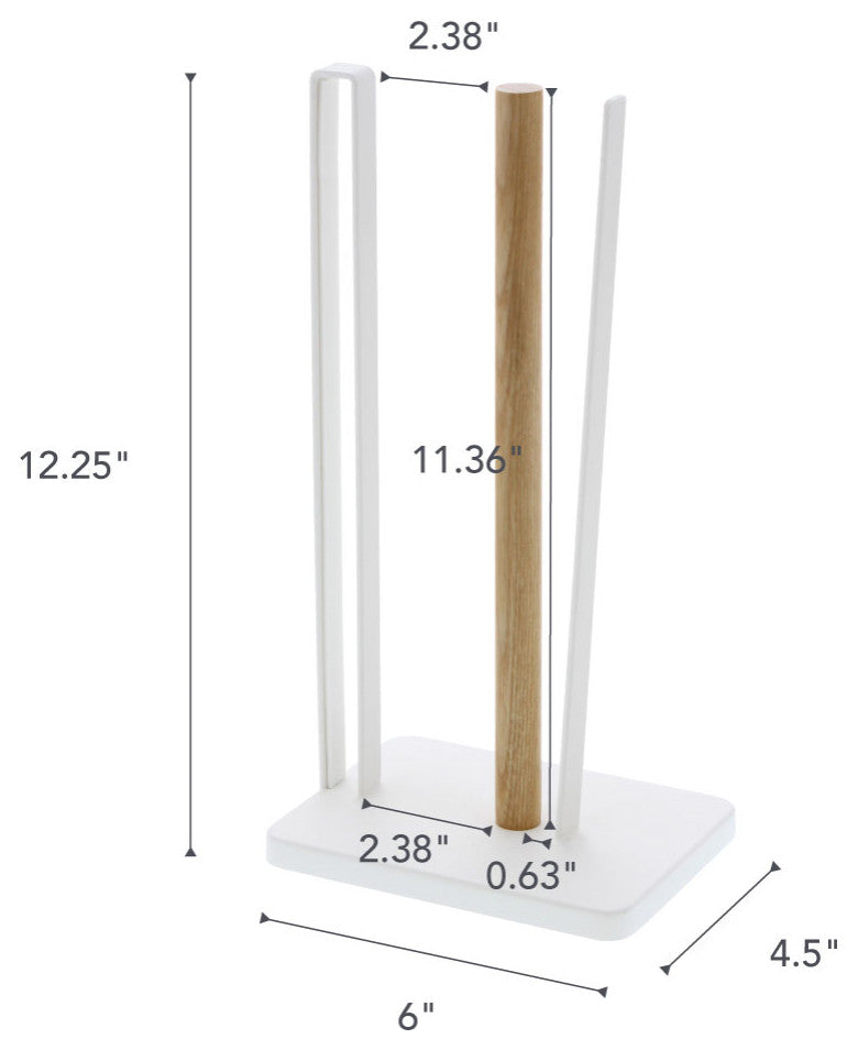 Tosca One-Handed-Tear Paper Towel Holder, White