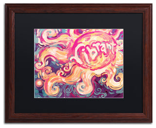 Natasha Wescoat '118' Art, Wood Frame, Black Mat, 20x16