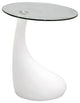Teardrop Side Table, White