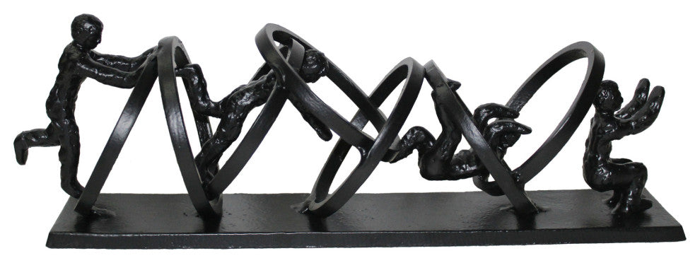 Contemporary Acrobats Tabletop Dcor - Black