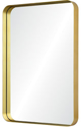 Renwil Barton Brushed Gold Antique Iron Framed Wall Mirror