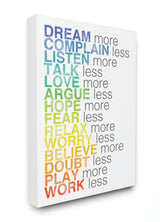 Stupell Industries Dream More Typography, 30"x40", Canvas Wall Art