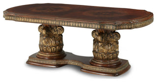 Aico Amini Villa Valencia Rectangular Dining Table in Classic Chestnut