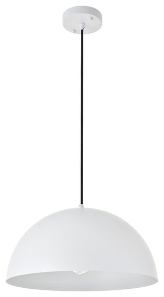 White Finish 1-Light Pendant