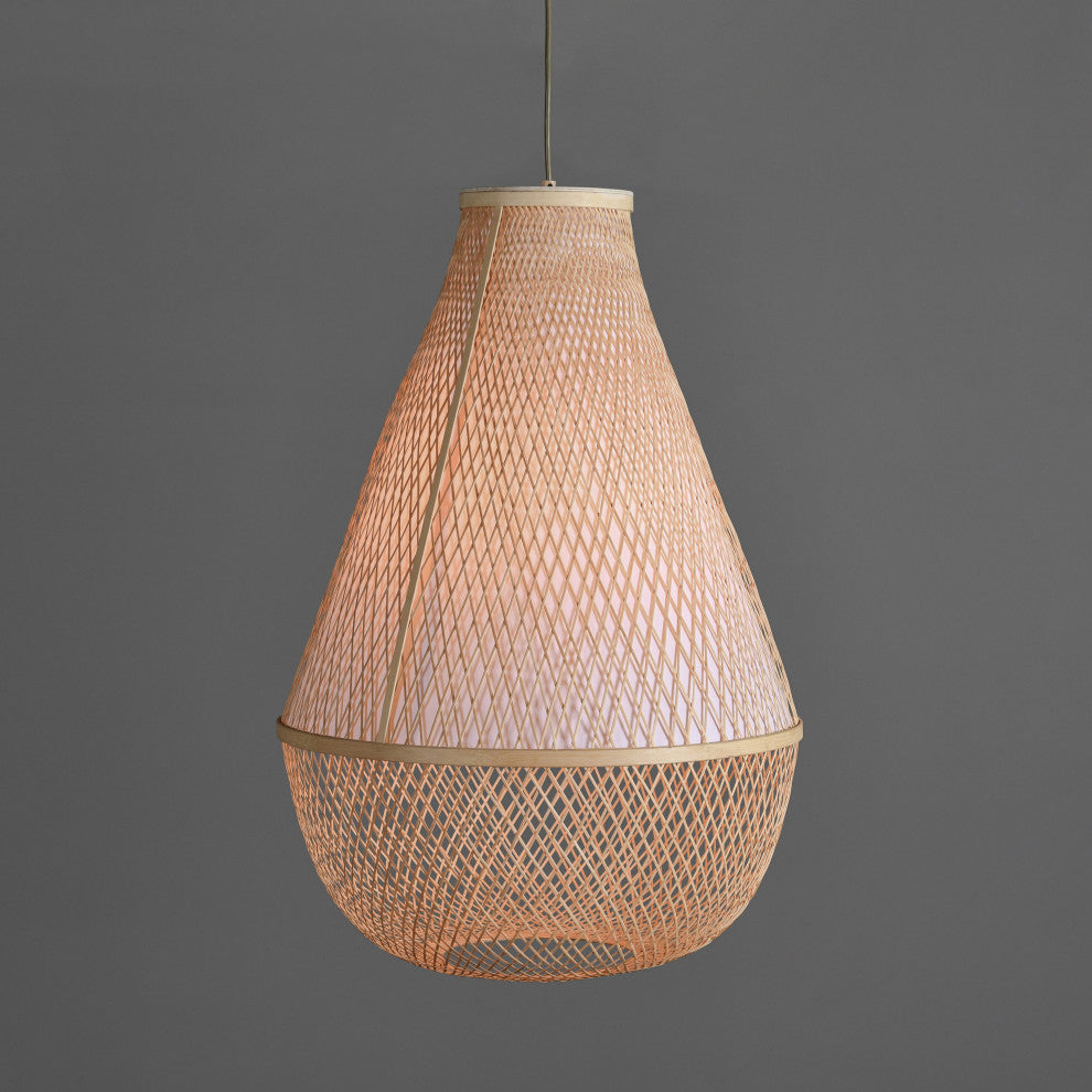 Antonia 1-Light Single Glass Pendant by Kosas Home