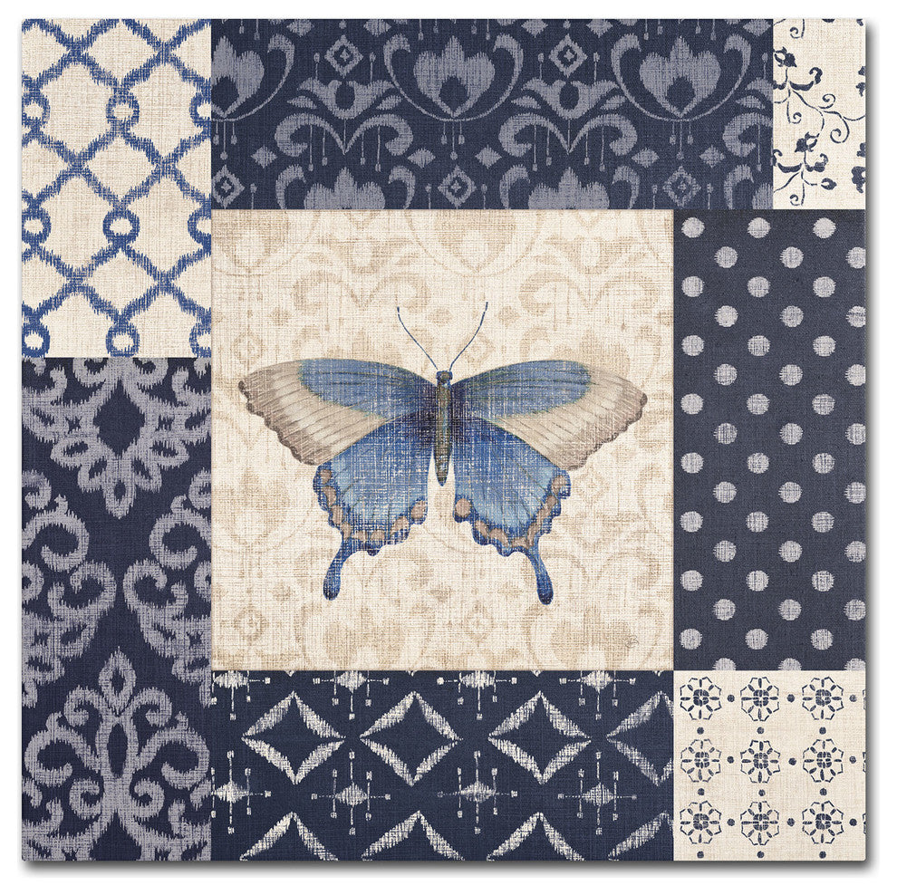 'Indigo Nature I' Canvas Art by Daphne Brissonnet