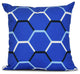 Cool Shades, Geometric Print Pillow, Blue, 26"x26"