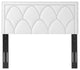 Headboard, Nailhead, King California Size, White, Velvet, Modern, Guest Suite