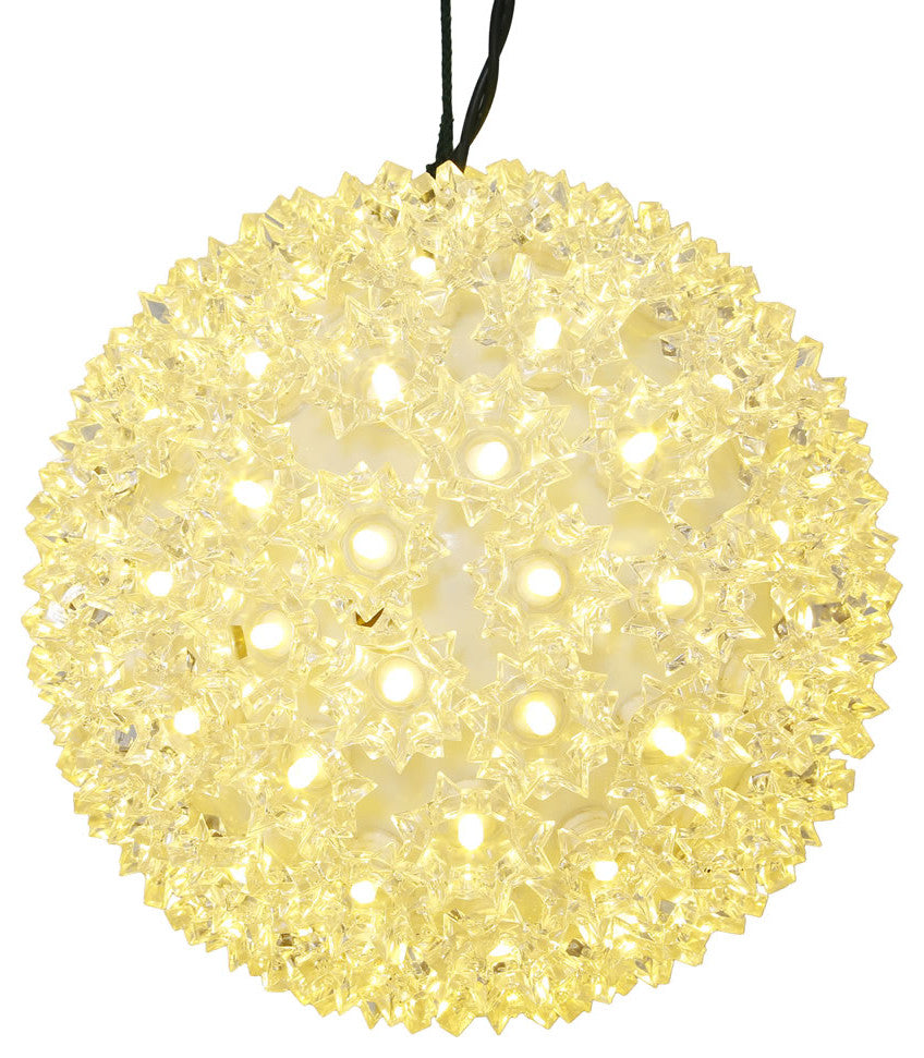 Vickerman x120601 6" Starlight Christmas Ornament With Warm White LED Lights