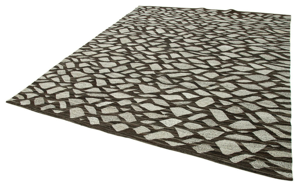 Rug N Carpet - Hand-knotted Turkish 8' 1'' x 10' 1'' Unique Wool Kilim Rug
