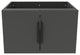 CastelloUSA Alpine 24" Wall Mounted Vanity, Base Only, Black, Black Handles