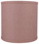 Classic Drum Burlap Lampshades, Dusty Rose, 10"