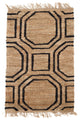 Dash & Albert Hexile Hand Knotted Jute Rug, Natural, 3' x 5'
