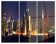 "New York Skyline at Night" Photo Metal Wall Art, 3 Panels, 36"x28"