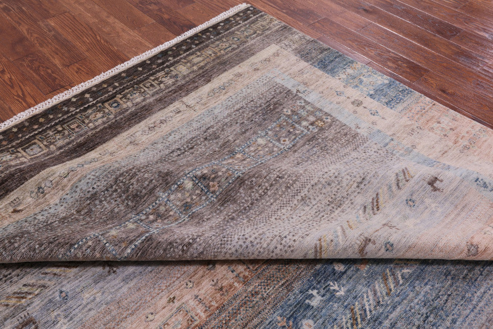 8' 0" X 10' 0" Tribal Persian Gabbeh Handmade Wool Rug Q9967