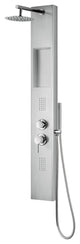AquaNiche ShowerSpa Panel, 2.5 GPM, Brushed Stainless Steel
