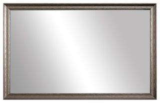 Crenshaw Framed Wall Mirror, Pewter, 28" X 60"