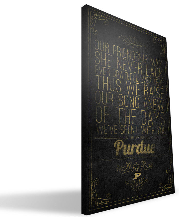 PUR Boilermakers Song Canvas Print, 16"x24"