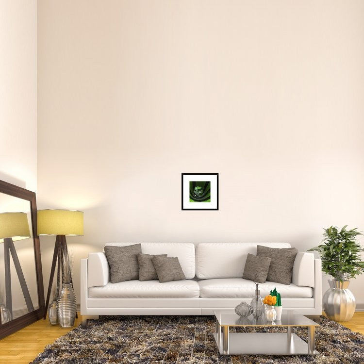 "Green Offices" Framed Digital Print by Gilbert Claes, 18"x18"