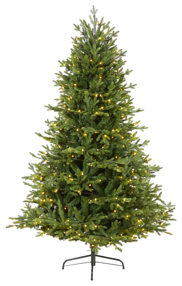 6ï¿½Wyoming Spruce Christmas Tree/ 400 Clear LED Lights and 1045 Bendable Branches
