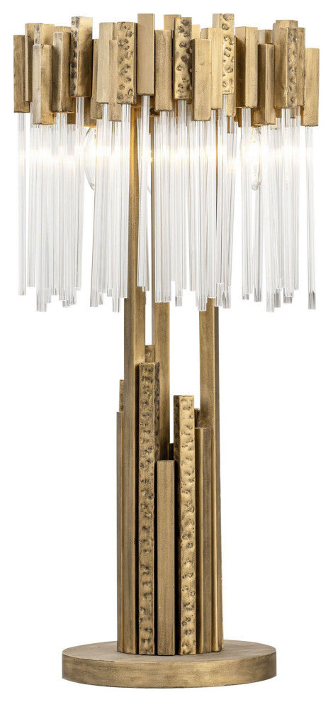 Matrix 3-Lt Table Lamp - Havana Gold