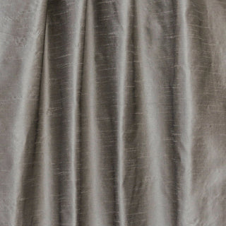 Metallic Warm Silver Art Silk Fabric By The Yard, 7 Yards For Curtain, Dress