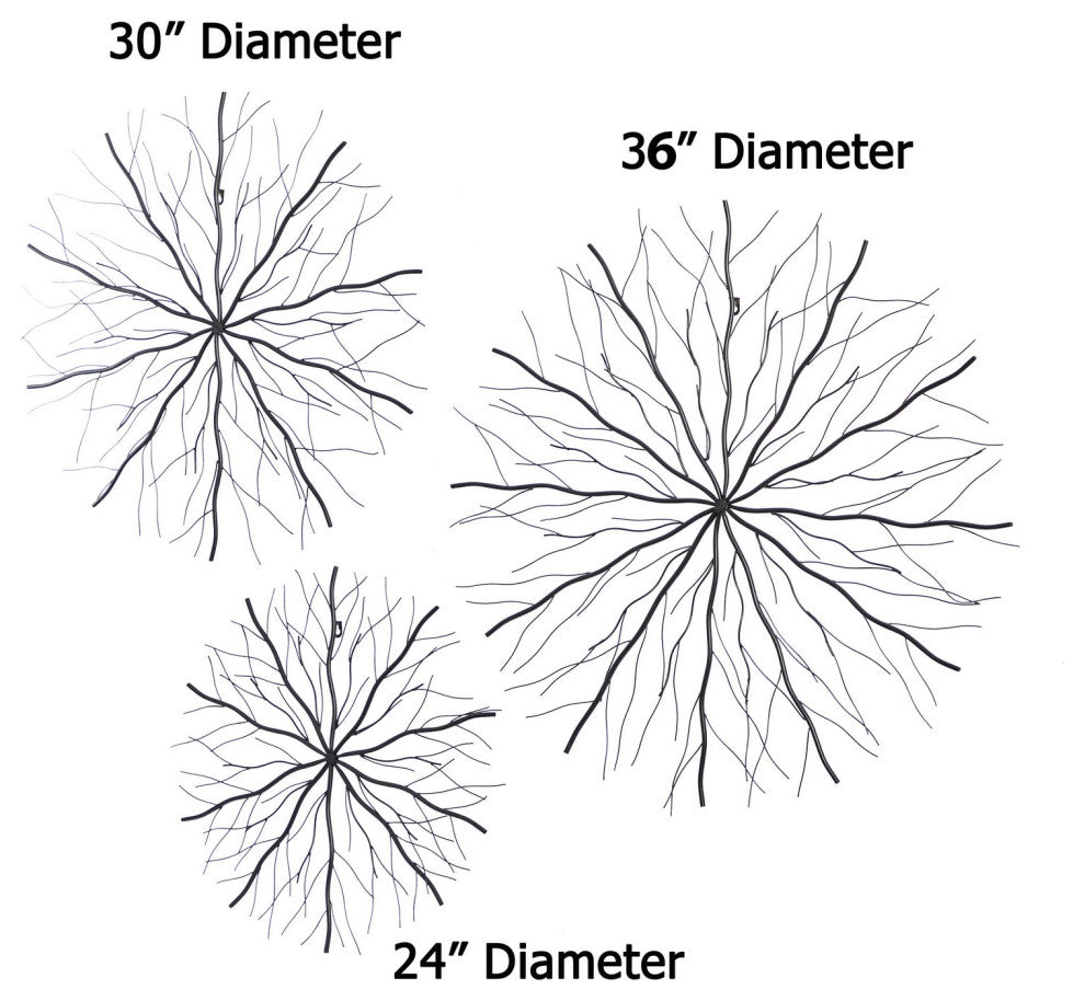 Urban Designs Cosmic Burst 3-Piece Metal Wall Art Decor