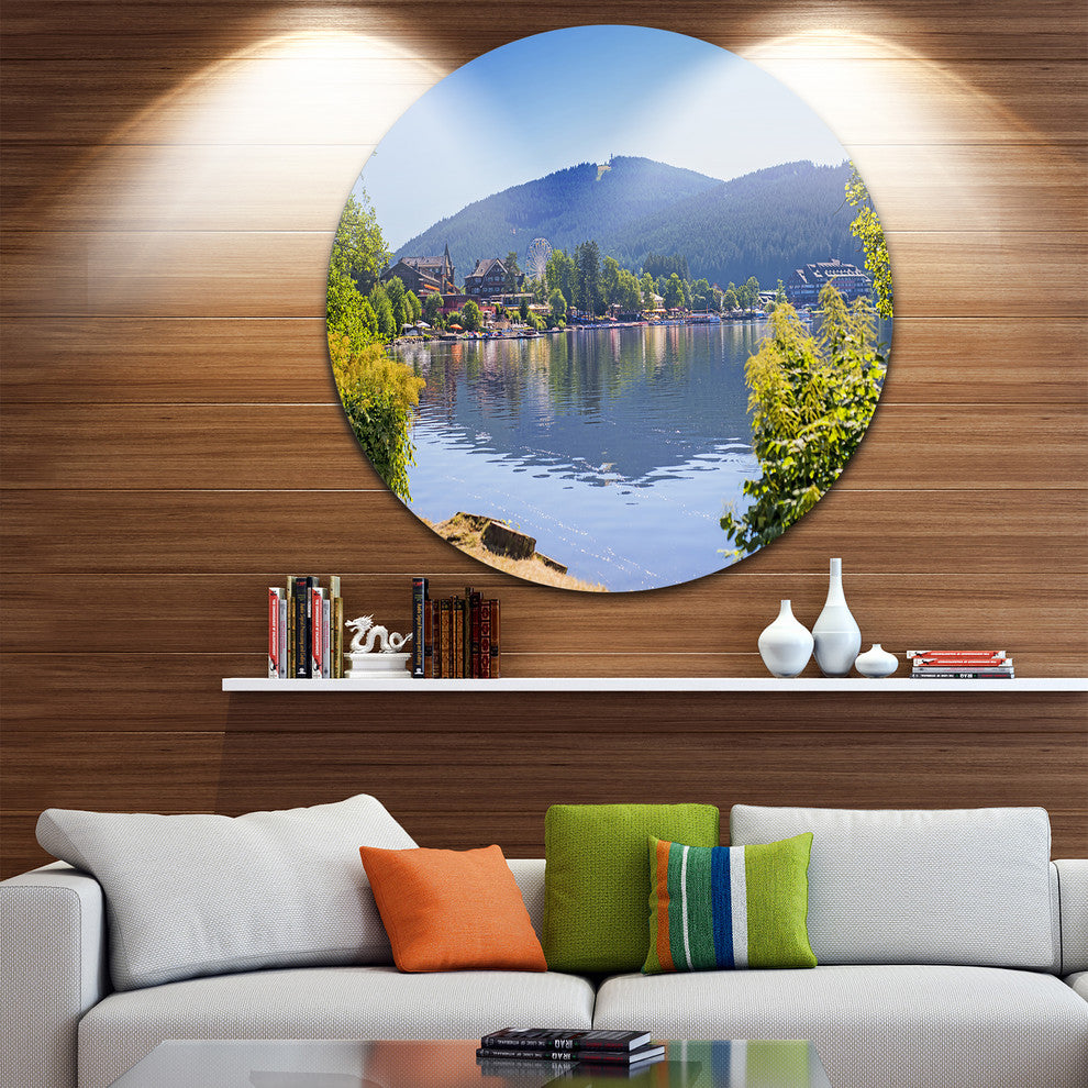 Lake Titisee Black Forest Germany, Photo Disc Metal Wall Art, 23"