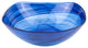 Badash P261 Cobalt Blue Alabaster Glass Squarish Salad Serving Bowl