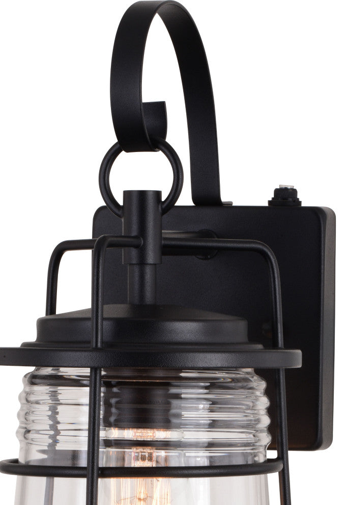 Montauk 7" Outdoor Wall Light Textured Black