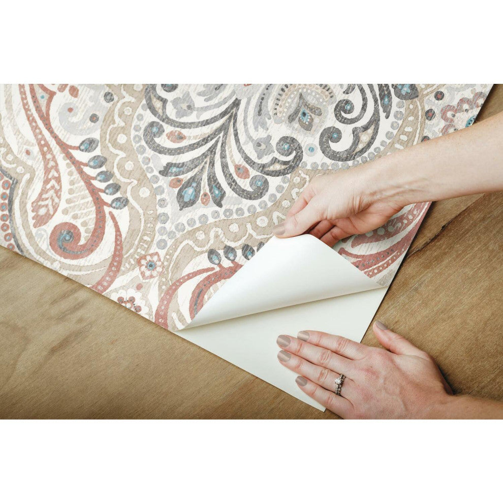 Bohemian Damask Peel & Stick Wallpaper