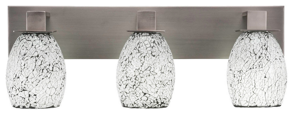 Apollo 3-Light Bath Bar, Graphite/Black Fusion
