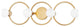 Hope 4-Light  Bath Bracket, Gold Leaf
