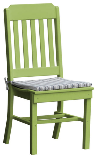 Poly Lumber Traditional Dining Chair, Tropical Lime