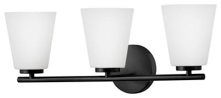 Lark Bri Medium Three Light Vanity, Black