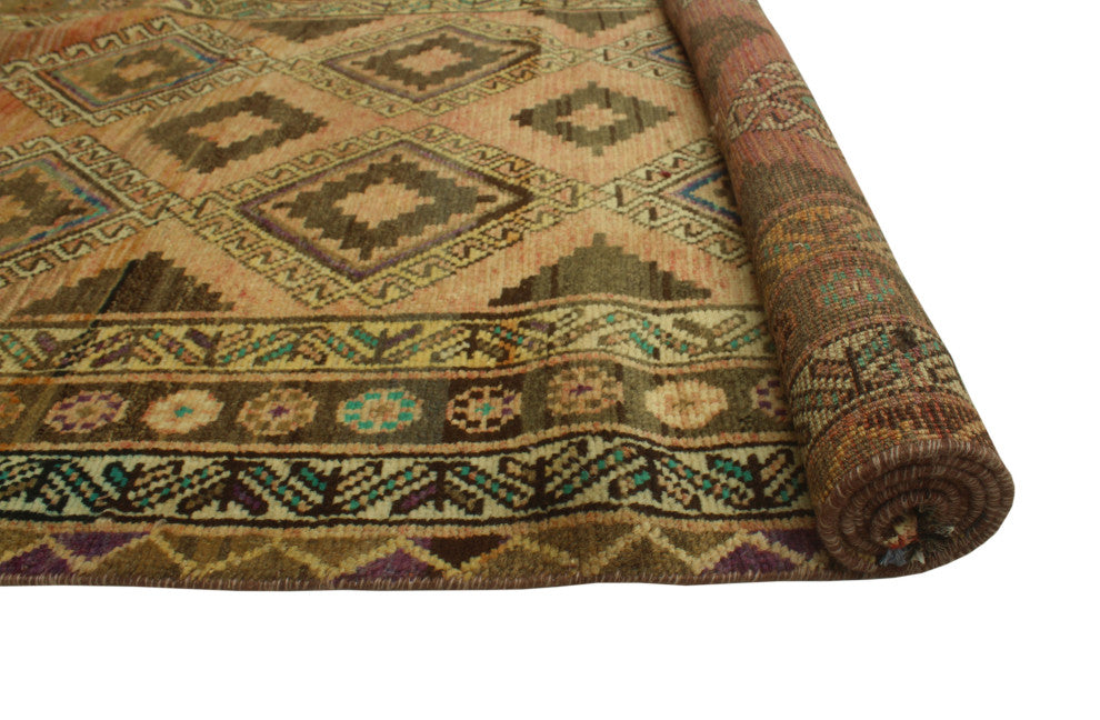 Semi-Antique Safiya Rust Runner