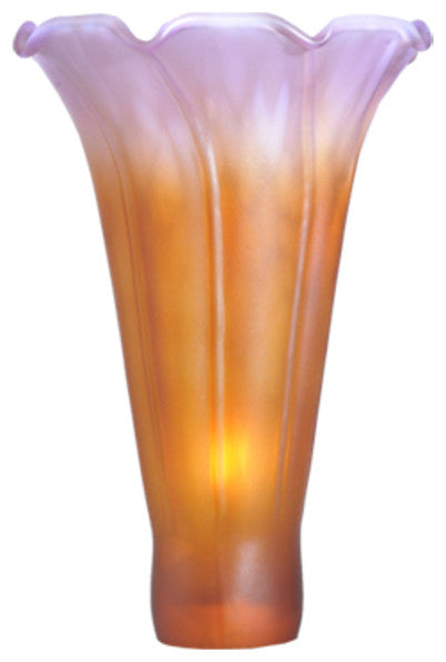 Meyda Lighting 10168 3"W X 5"H Amber/Purple Lily Shade