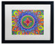 Hello Angel 'Mardi Gras Mandala' Art, Black Frame, White Mat, 20x16