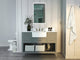 Hayley Bathroom Vanity Set, Sea Cloud Gray, 48"